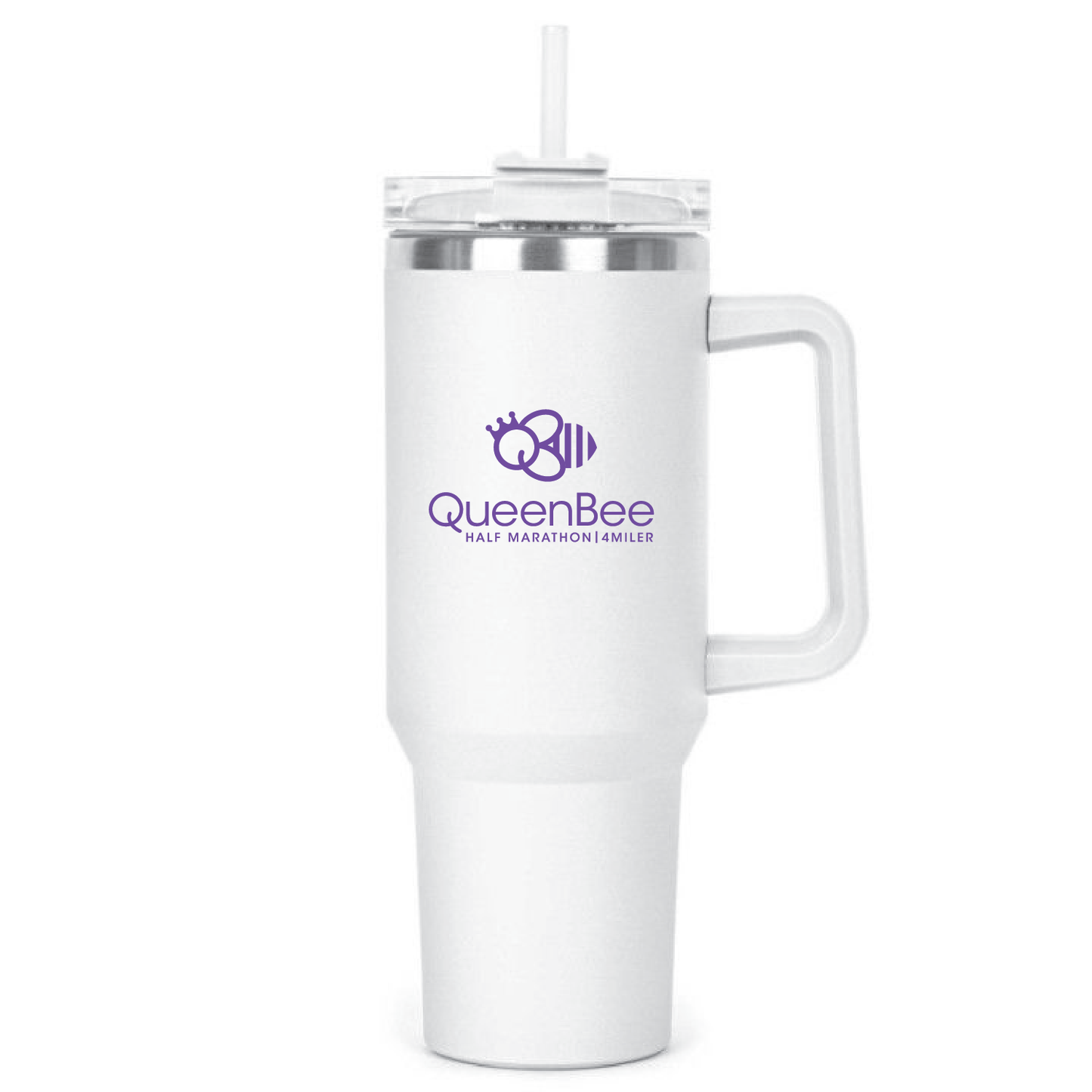 QB 40oz. Travel Tumbler - White