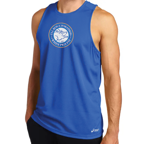 FPM ASICS M Ready Set Singlet Royal Flying Pig Marathon