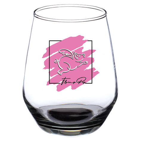 *Expo* FPM '25 12oz. Silicia Stemless Wine Glasses - Black (bottom)