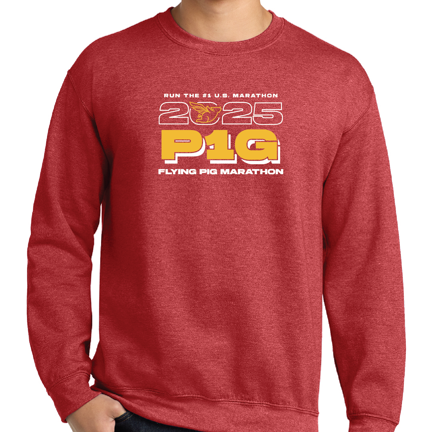 *New* FPM '25 Unisex Crewneck Sweatshirt 01 - Hthr. Red