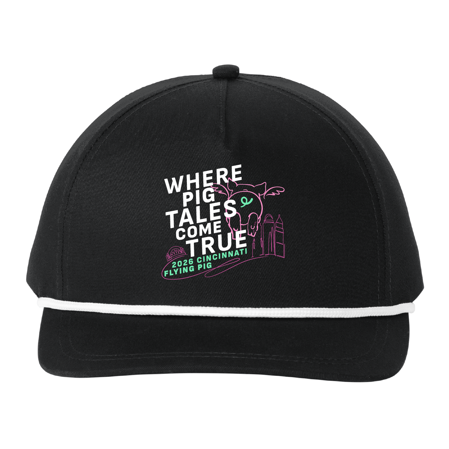 *NEW* FPM '26 Snapback Five-Panel Rope Cap - Black