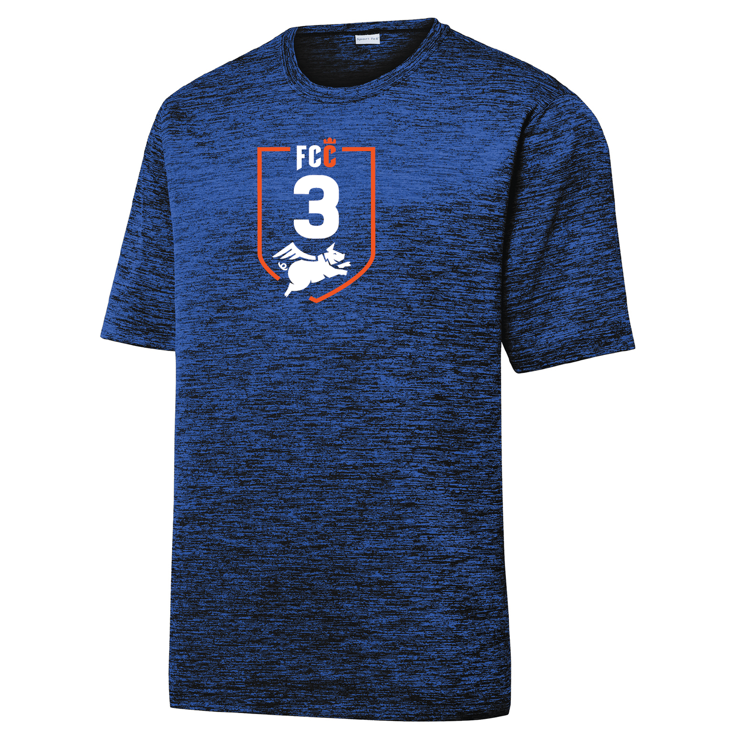 FCC 3 Unisex Performance Electric Jersey SS Tee - Dark Royal Hthr.