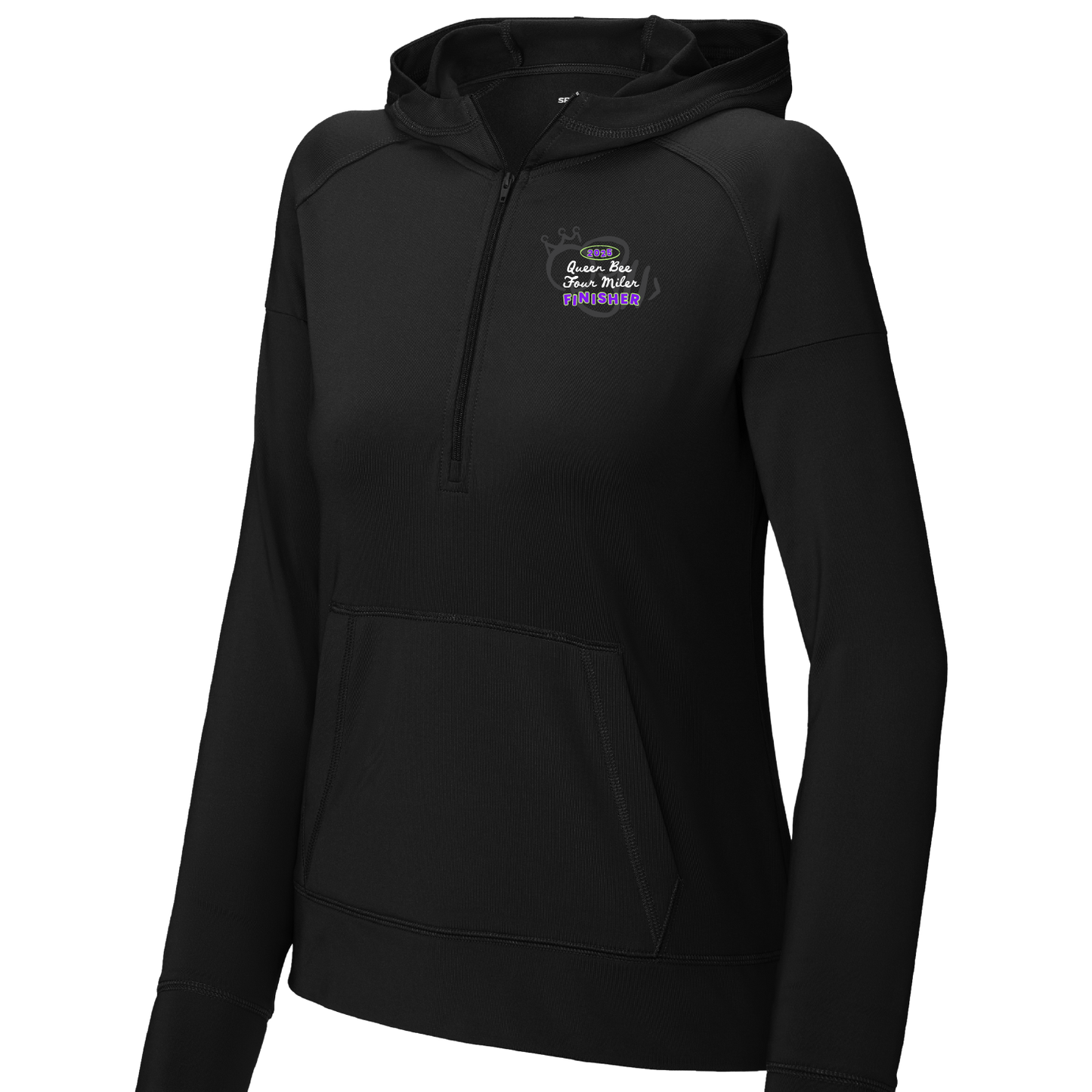 *Official* QB '25 Unisex Finisher Qtr. Zip Hoodie 01 - 4 Miler