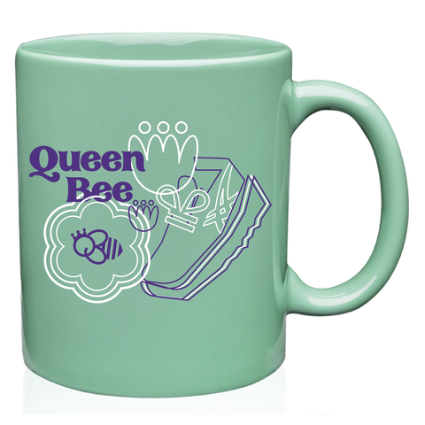 QB 11oz. Ceramic Coffee Mug - Teal