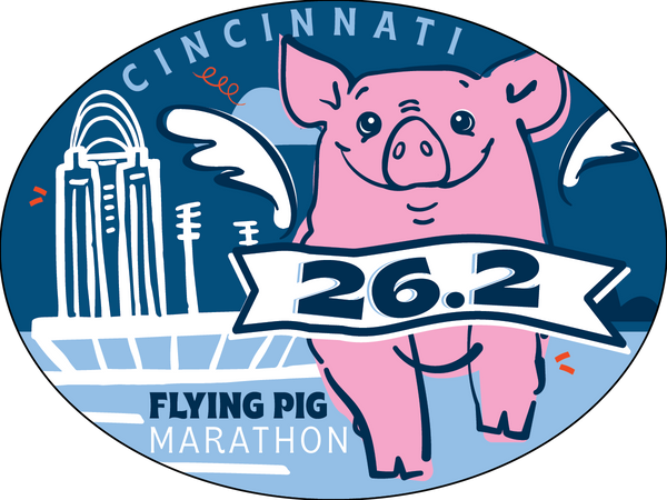 Bag Tag Set - Flying Pig Marathon 25th 1