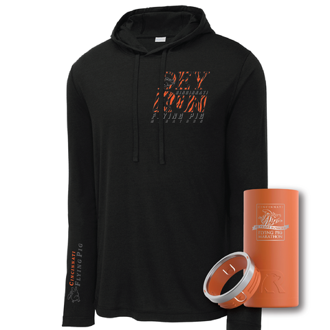 *New* Holiday Bundle Who "Dey Run" Unisex LS Hooded T-Shirt / Can Cooler