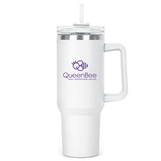 QB 40oz. Travel Tumbler - White