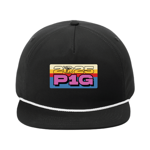 *New* FPM '25 Five-Panel Poly Rope Hat - Black