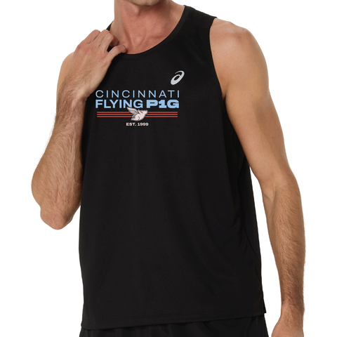 *Expo* FPM '25 ASICS M Silver Singlet - Black