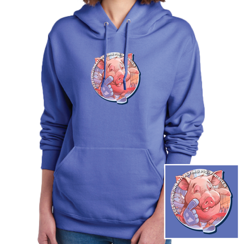 *Official* FPM '25 Unisex Finisher Poster Graphic Hoodie - Periwinkle Blue