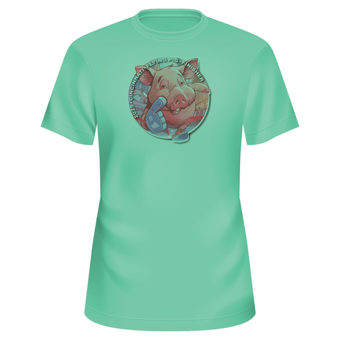 *Official* FPM '25 ASICS Unisex Finisher Poster Graphic Shirt - Seafoam Green