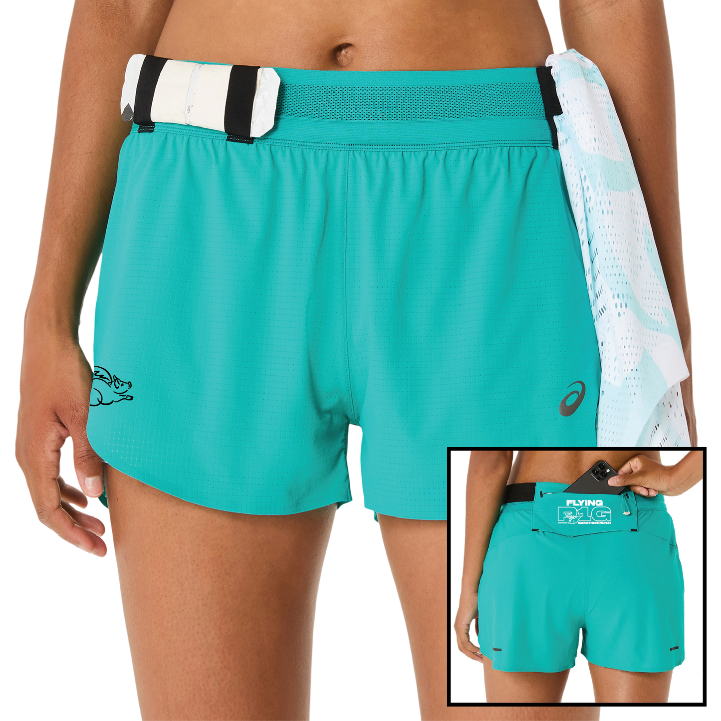 FPM '25 ASICS W Metarun Split Short - Wave Teal
