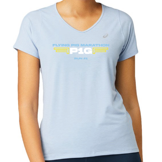 FPM '25 ASICS W V-Neck SS Top - Mist
