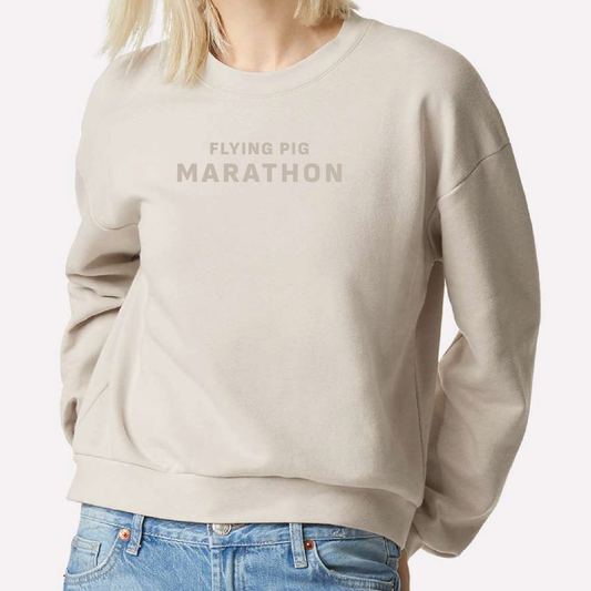 *New* FPM '26 W American Apparel Fleece Crewneck Sweatshirt - Ivory