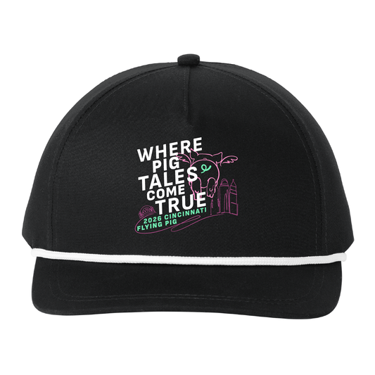 *NEW* FPM '26 Snapback Five-Panel Rope Cap - Black