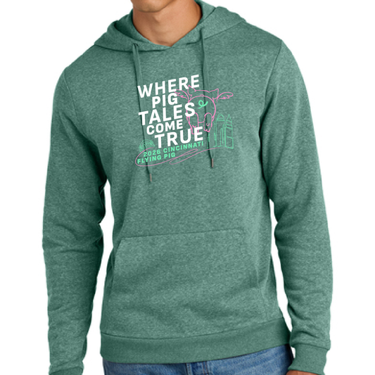 FPM '26 District TriBlend Fleece Hoodie - Hthr. Eucalyptus Blue