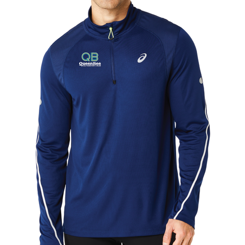 QB ASICS M Road Lite-Show QTR. Zip - Blue Expanse