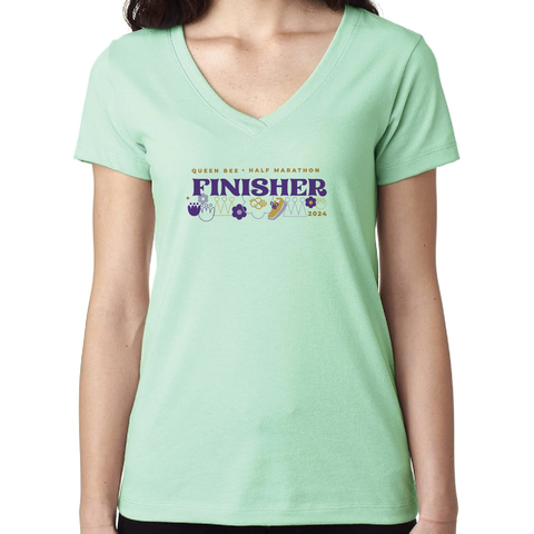 *QB'24 Finisher* ASICS W Ready Set V-Neck SS - Seafoam Green