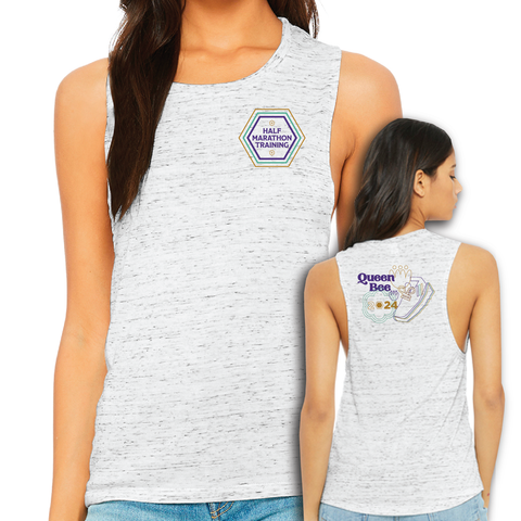 *New* QB '24 Bella Canvas Lifestyle Tank - White Marble (03)