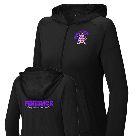 *Official* QB '25 Unisex Finisher Qtr. Zip Hoodie 02 - 4 Miler