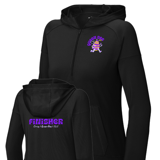 *Official* QB '25 Unisex Finisher Qtr. Zip Hoodie 02 - Half Marathon