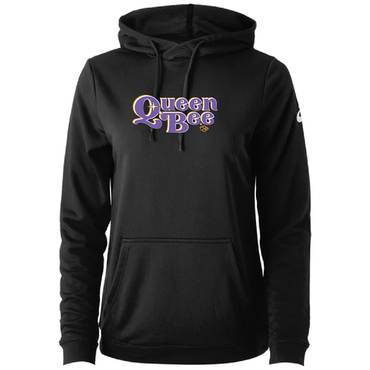 QB ASICS W French Terry PO Hoody - Black (QB Text Graphic)