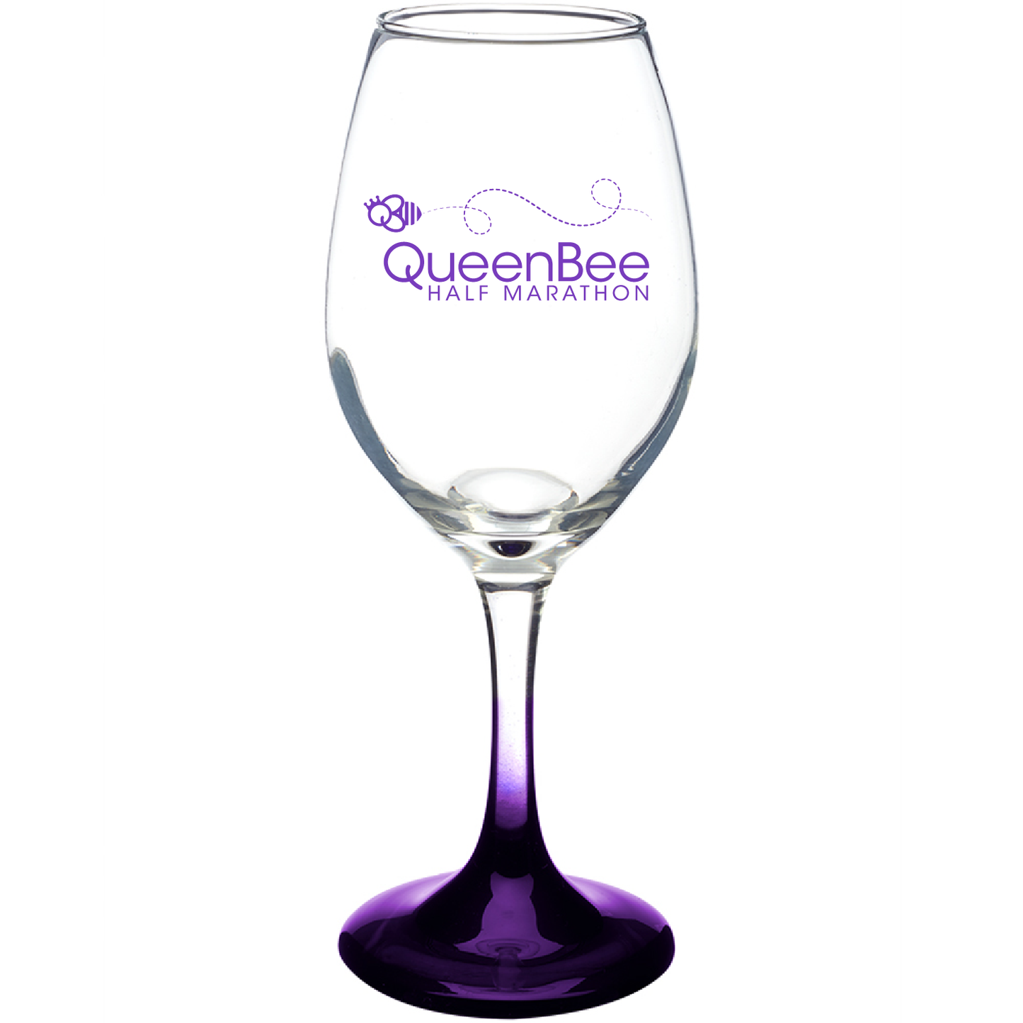 QB 10oz. Rioja White Wine Glasses - Purple Bottom