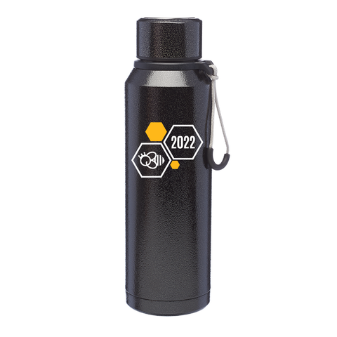 20oz. Jeita Vacuum Water Bottles with Strap - Black